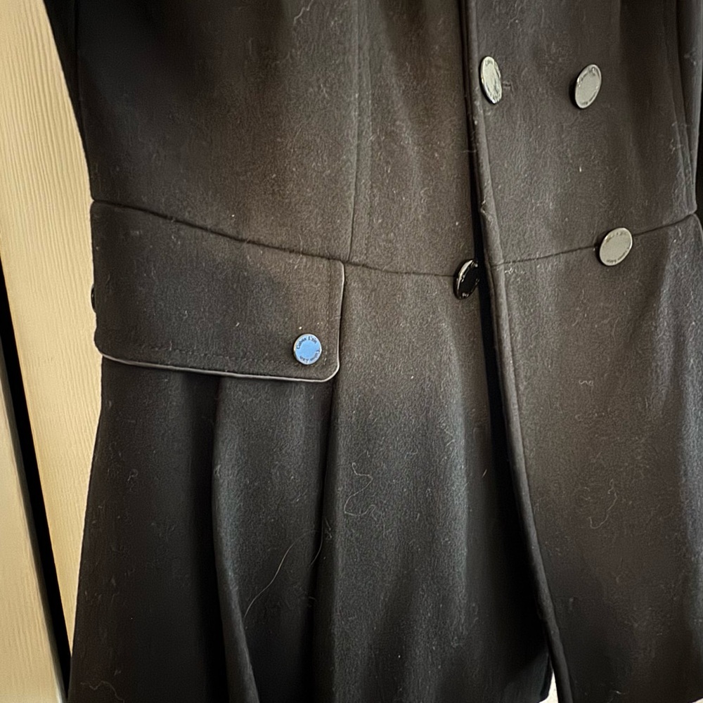 Calvin Klein Black Double-Breasted Coat - Picture 5 of 8